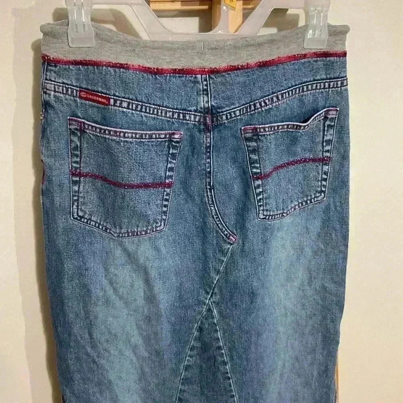 Unionbay Junior’s Denim Skirt,Y2K, side slits, size 3 - Picture 3 of 9